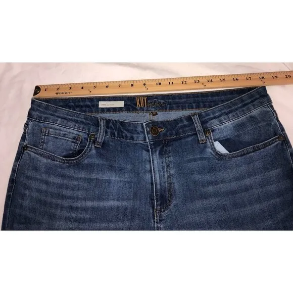 Kut From The Kloth Womens Jeans Size 16 Carrie Boyfriend Blue 5 Pocket Stretch