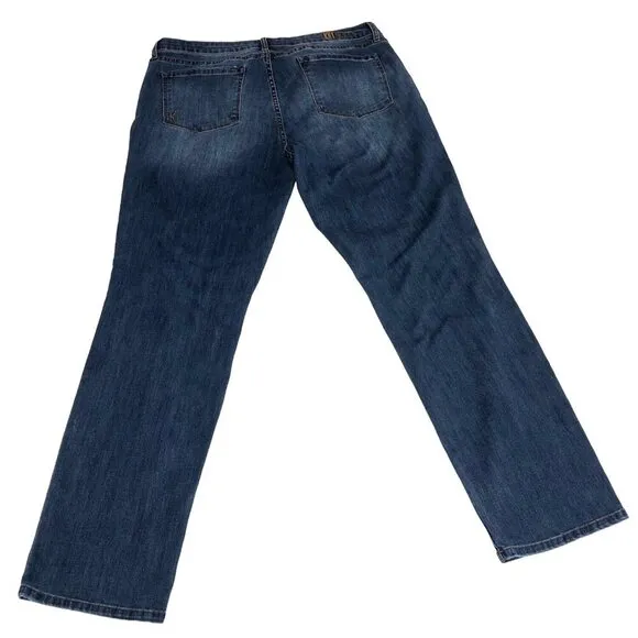 Kut From The Kloth Womens Jeans Size 16 Carrie Boyfriend Blue 5 Pocket Stretch