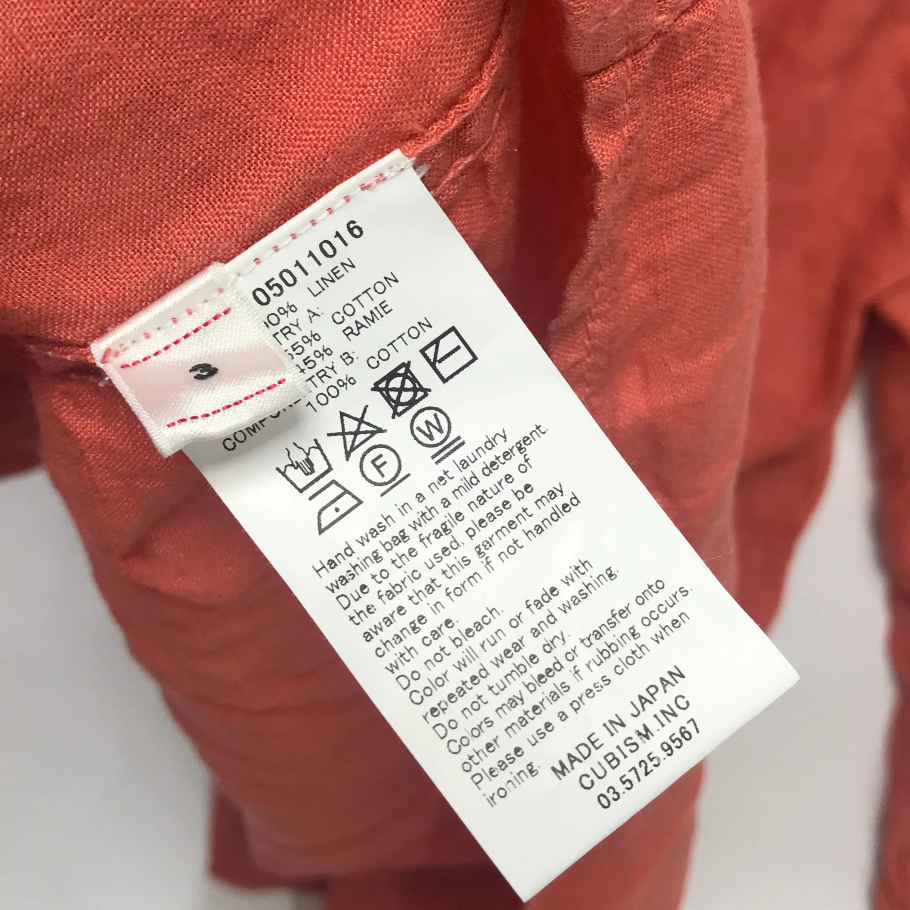 [L] VISVIM 18SS Lhamo Shirt Linen Pink