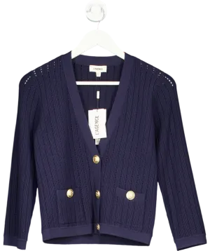 L'agence Blue Irvin Pointell Knit Cardigan UK M
