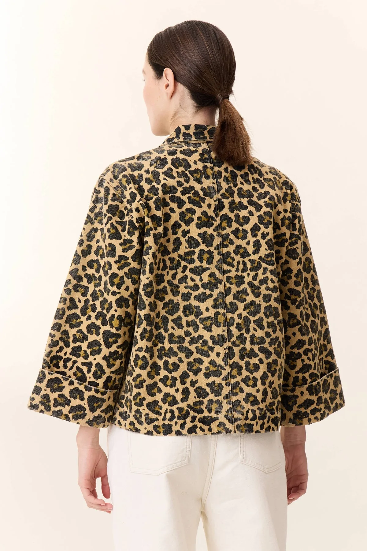 Leon & Harper Vincy Leo   Leopard Short Jacket