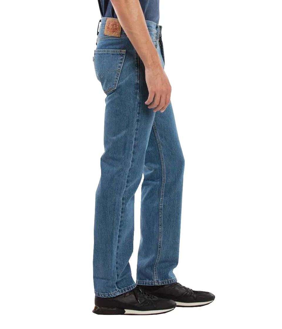 LEVI'S 505 REGULAR FIT JEAN - MEDIUM STONEWASH