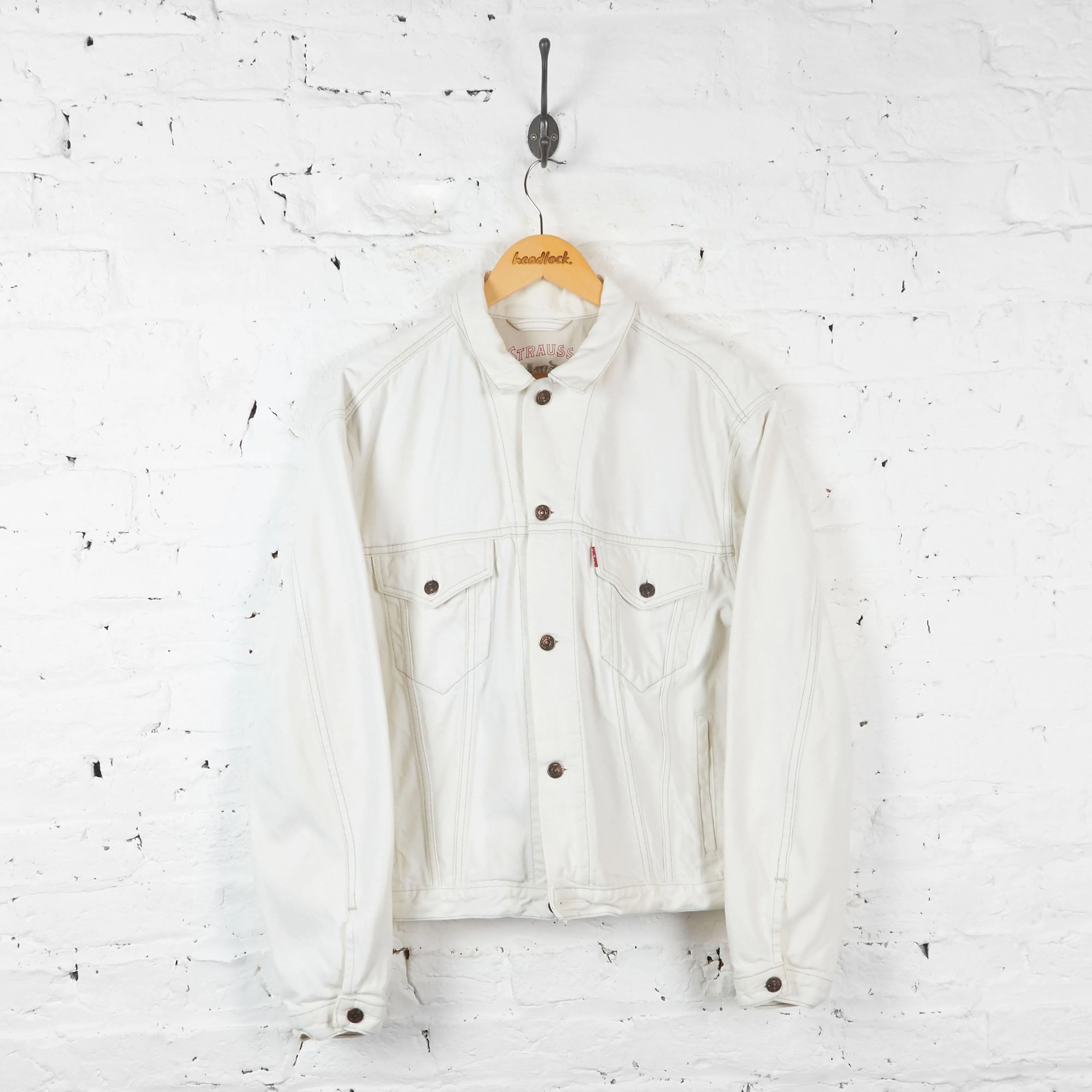 Levis 90s Denim Jacket - White - M