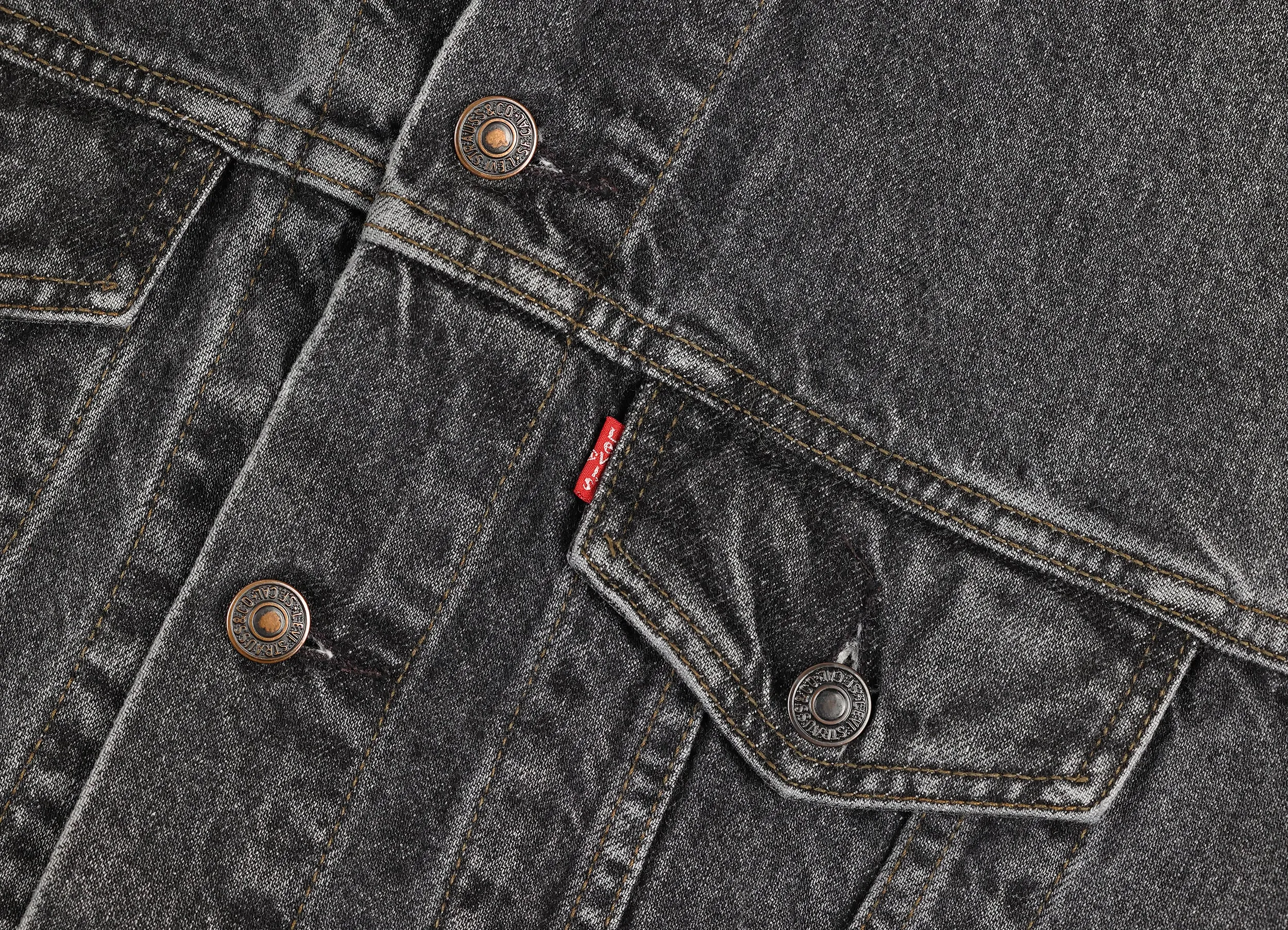 Levi's Denim Jacket - Grey - M