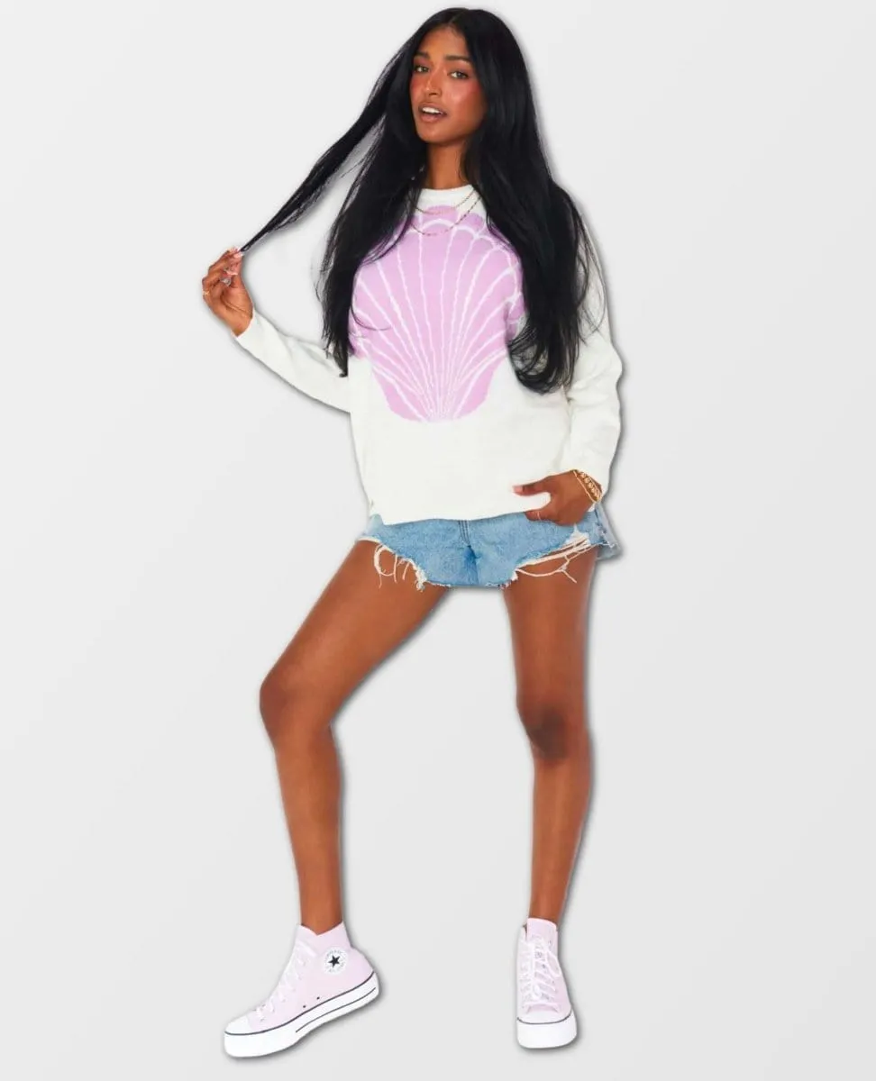 Lost At Sea Sweater Seashell Knit