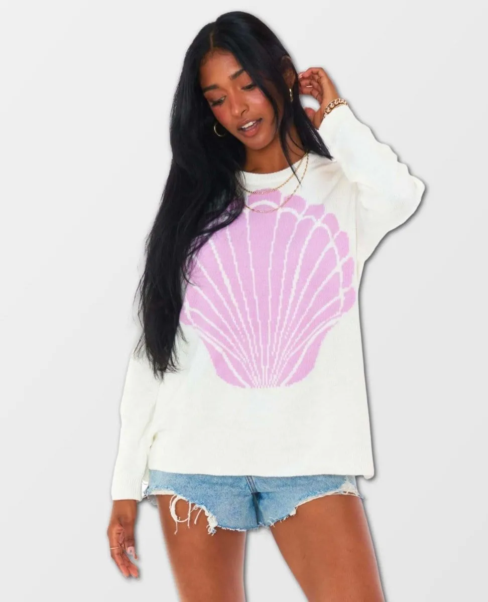 Lost At Sea Sweater Seashell Knit