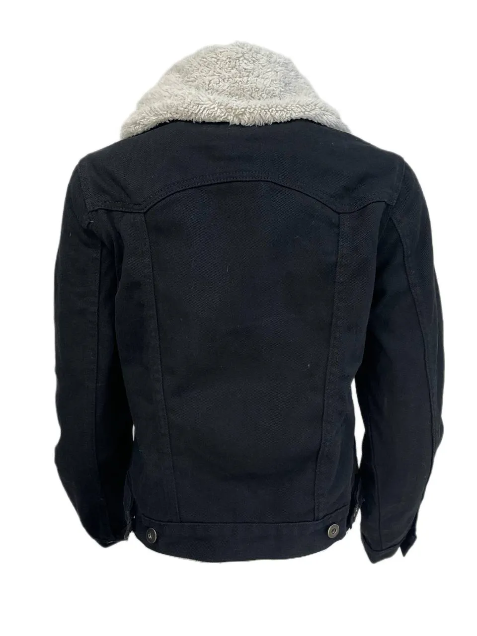 LOST IN LUNAR Women's Black Northern Lights Denim Jacket Size US 4 NWT