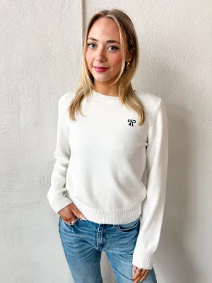 Love Knot Embroidered Sweater