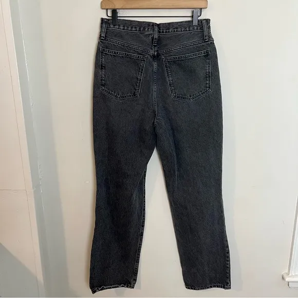 MADEWELL- Baggy Straight Jeans in Cavell Wash Ripped Edition Slouchy Denim