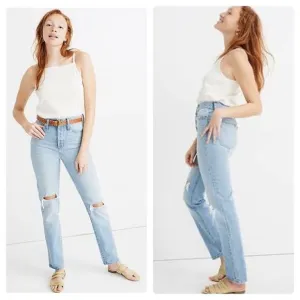 Madewell Classic Straight Full-Length Jeans in Hartsville Wash Size 25