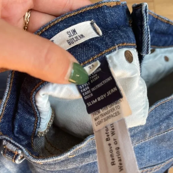 Madewell Slim Boyfriend Jeans Medium Wash