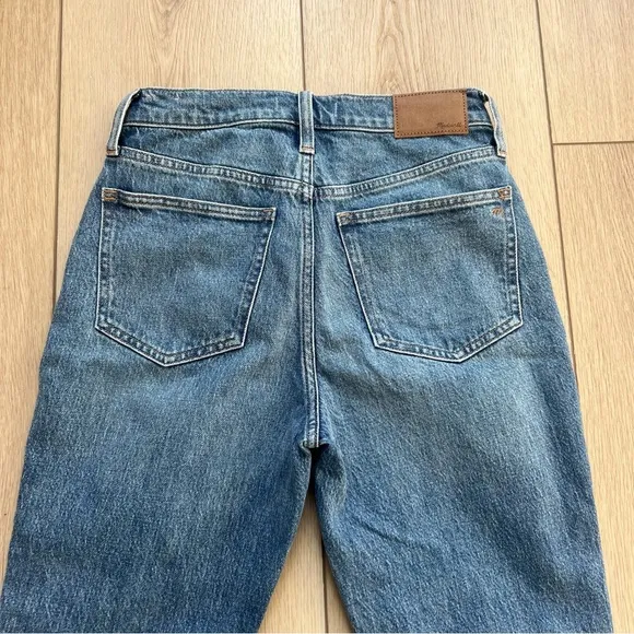 MADEWELL The Perfect Vintage Straight Leg Jeans Size 24 Medium Blue Wash Ankle