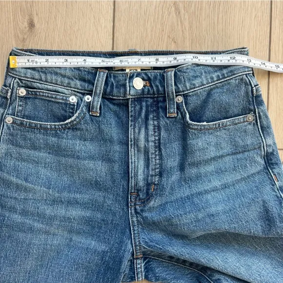 MADEWELL The Perfect Vintage Straight Leg Jeans Size 24 Medium Blue Wash Ankle