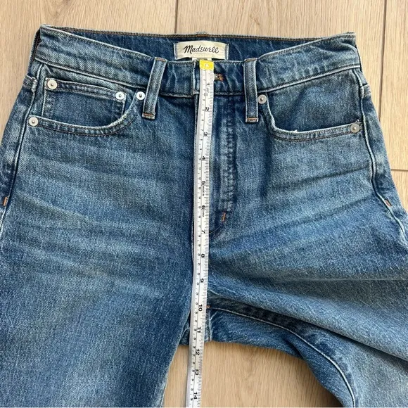 MADEWELL The Perfect Vintage Straight Leg Jeans Size 24 Medium Blue Wash Ankle
