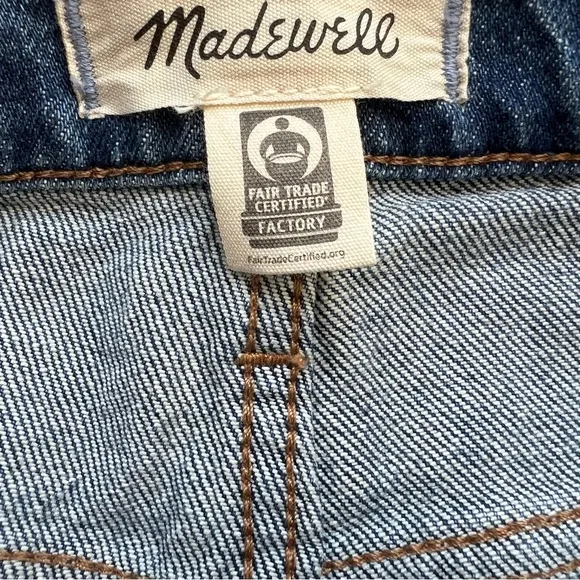 MADEWELL The Perfect Vintage Straight Leg Jeans Size 24 Medium Blue Wash Ankle