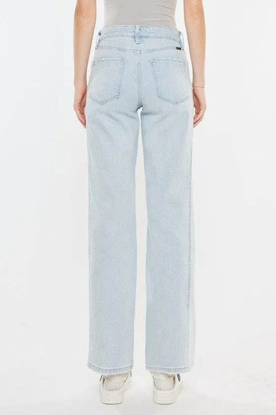Maple High Rise Straight Leg Jeans