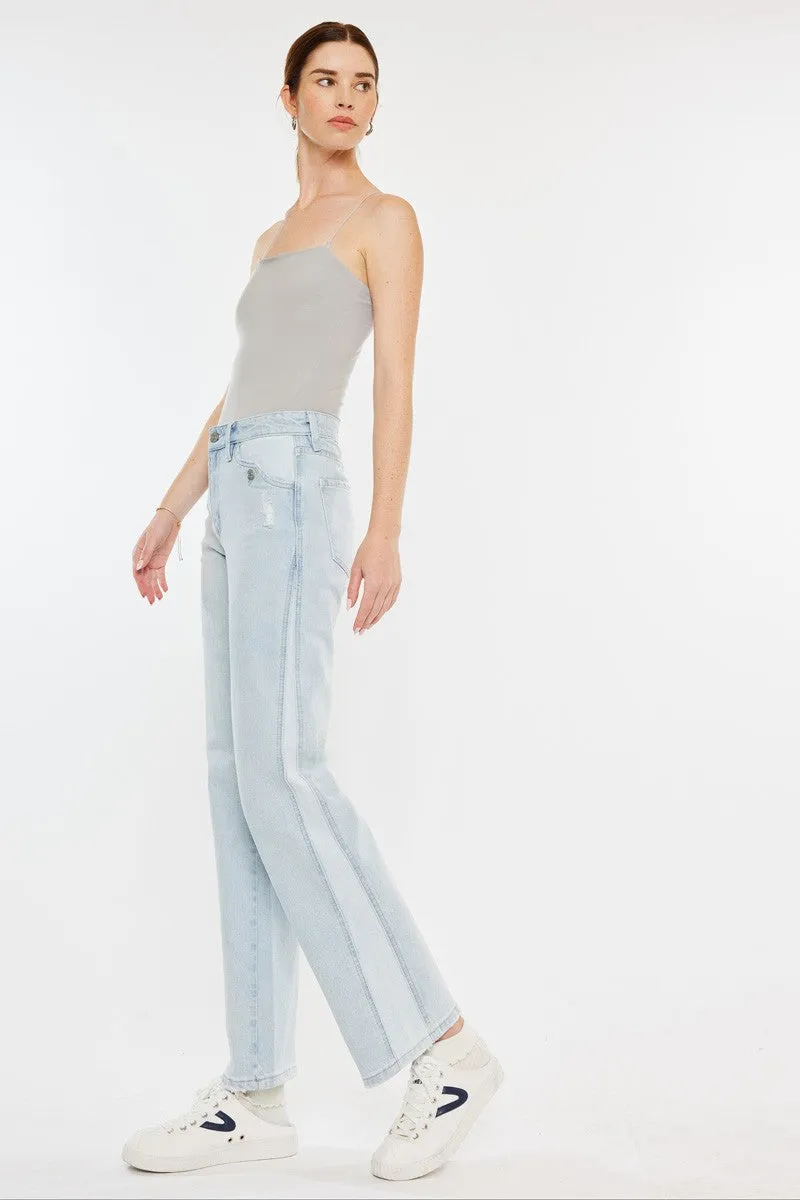 Maple High Rise Straight Leg Jeans