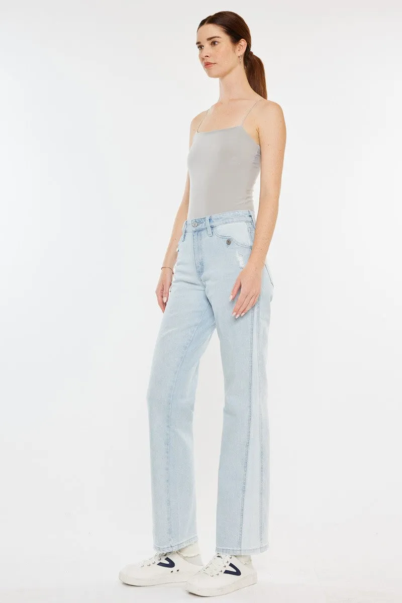 Maple High Rise Straight Leg Jeans