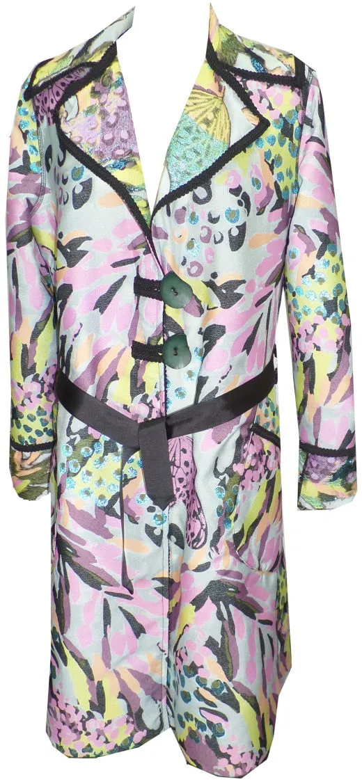 Metamorphosis Jacquard Reversible Trench Coat