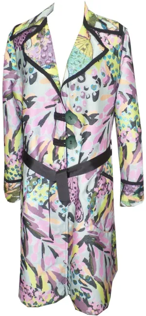 Metamorphosis Jacquard Reversible Trench Coat