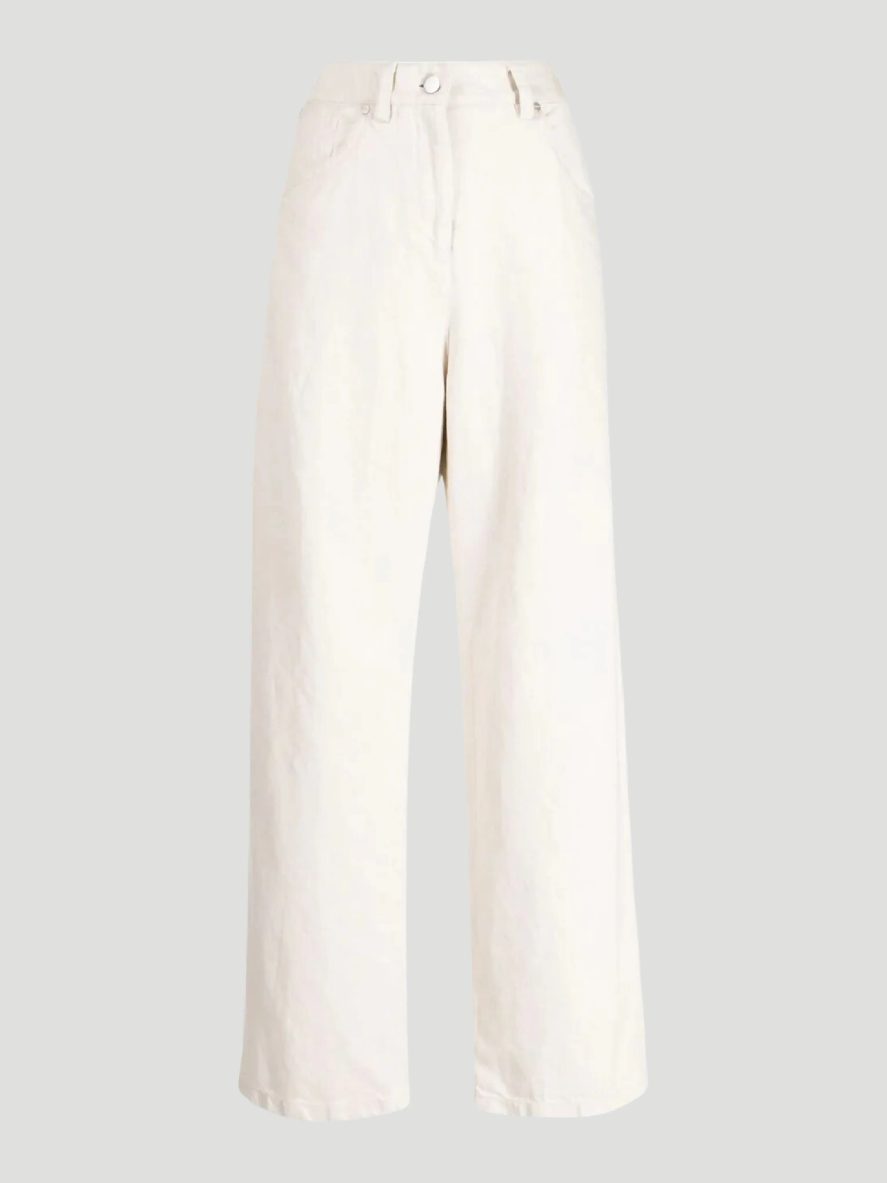 Mila Straight-Leg Jeans in White