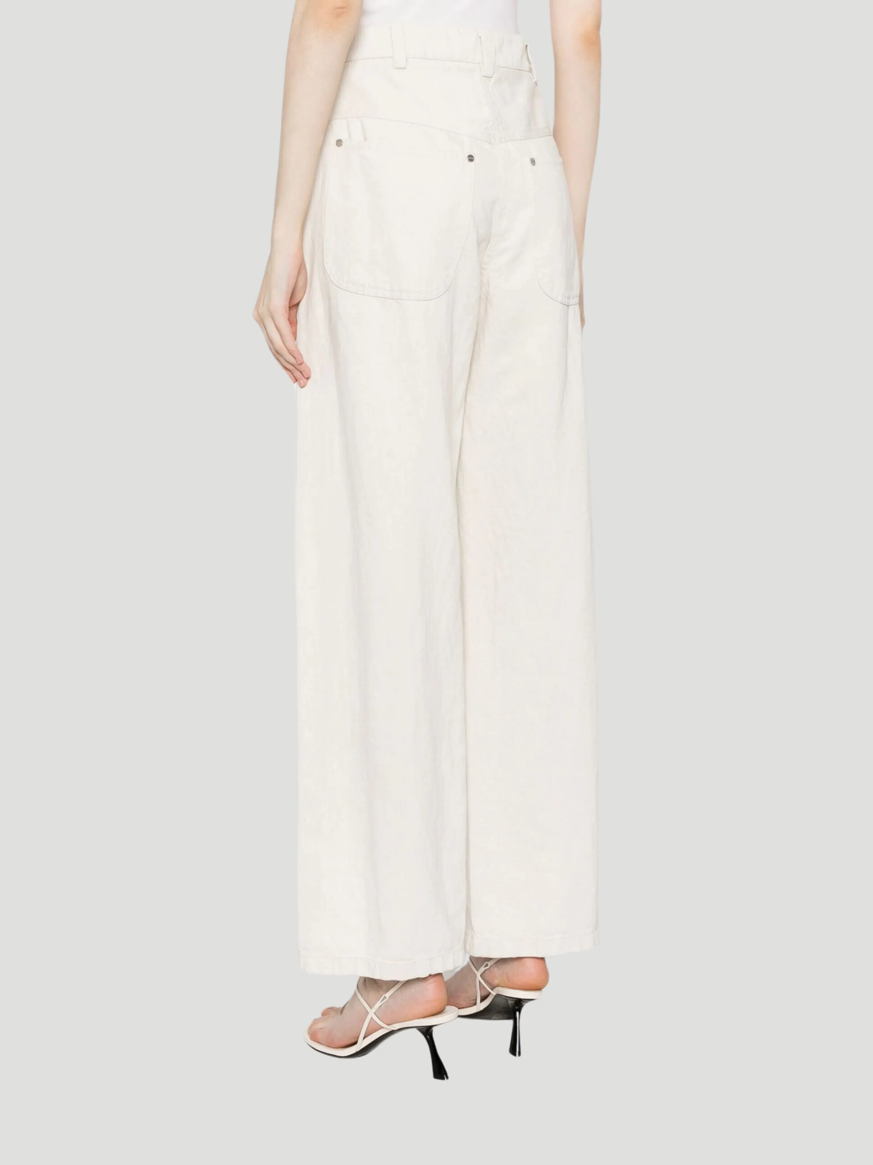 Mila Straight-Leg Jeans in White