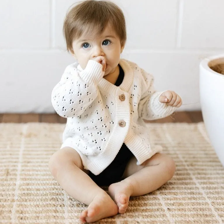 Milk Knit Baby Cardigan