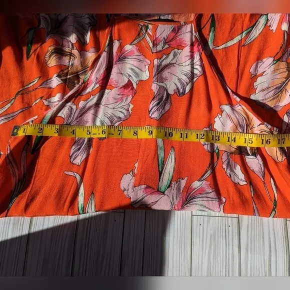 MINKPINK Tangerine Dream Orange High Neck Mini Swing Dress Size Small