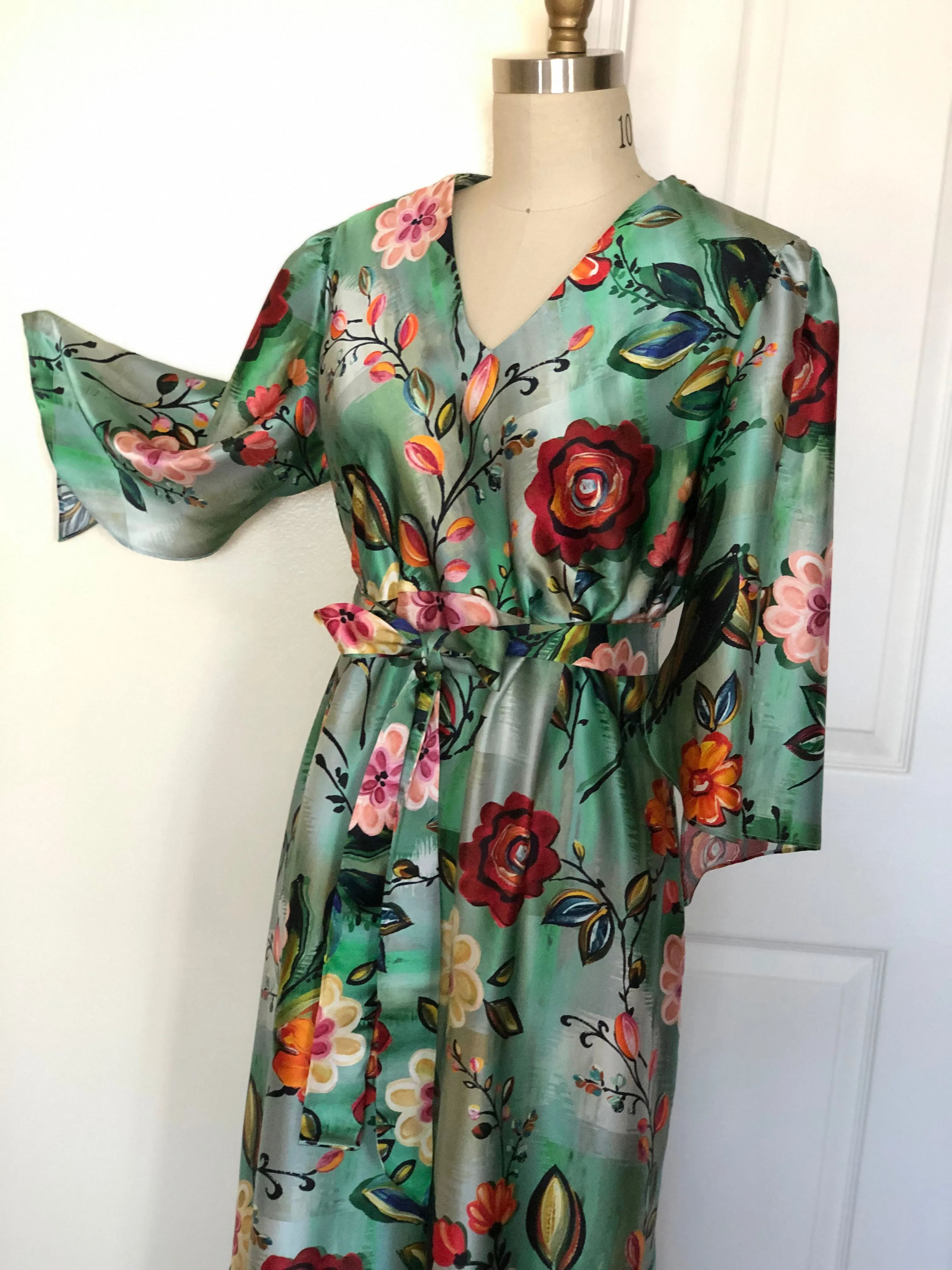 Mixed Flora Print Dress (Style # 167RS)