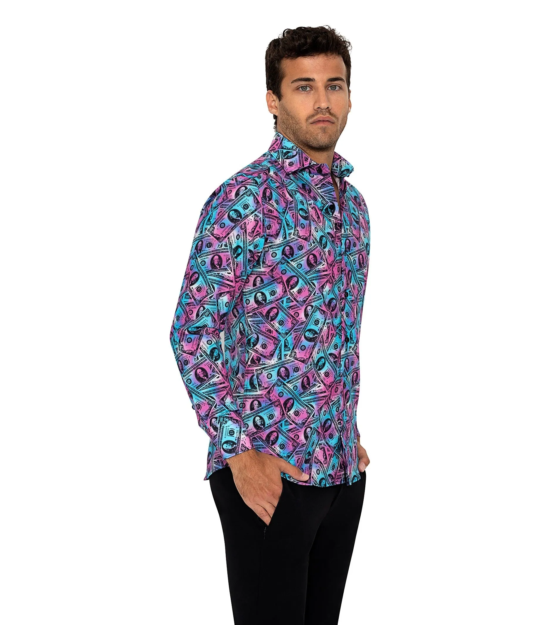 NELSON TURQUOISE MONEY SHIRT