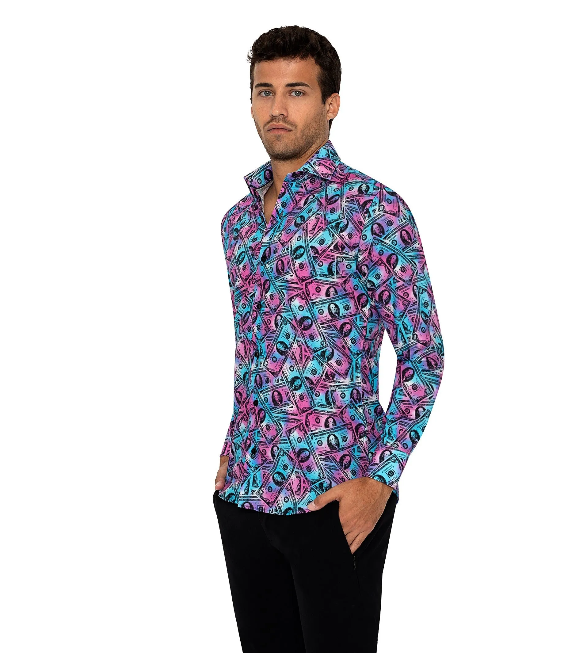 NELSON TURQUOISE MONEY SHIRT