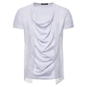 Net Yarn Design Heap Collor T Shirt