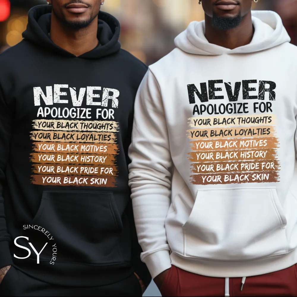 Never Apologize | Melanin Pride Tops