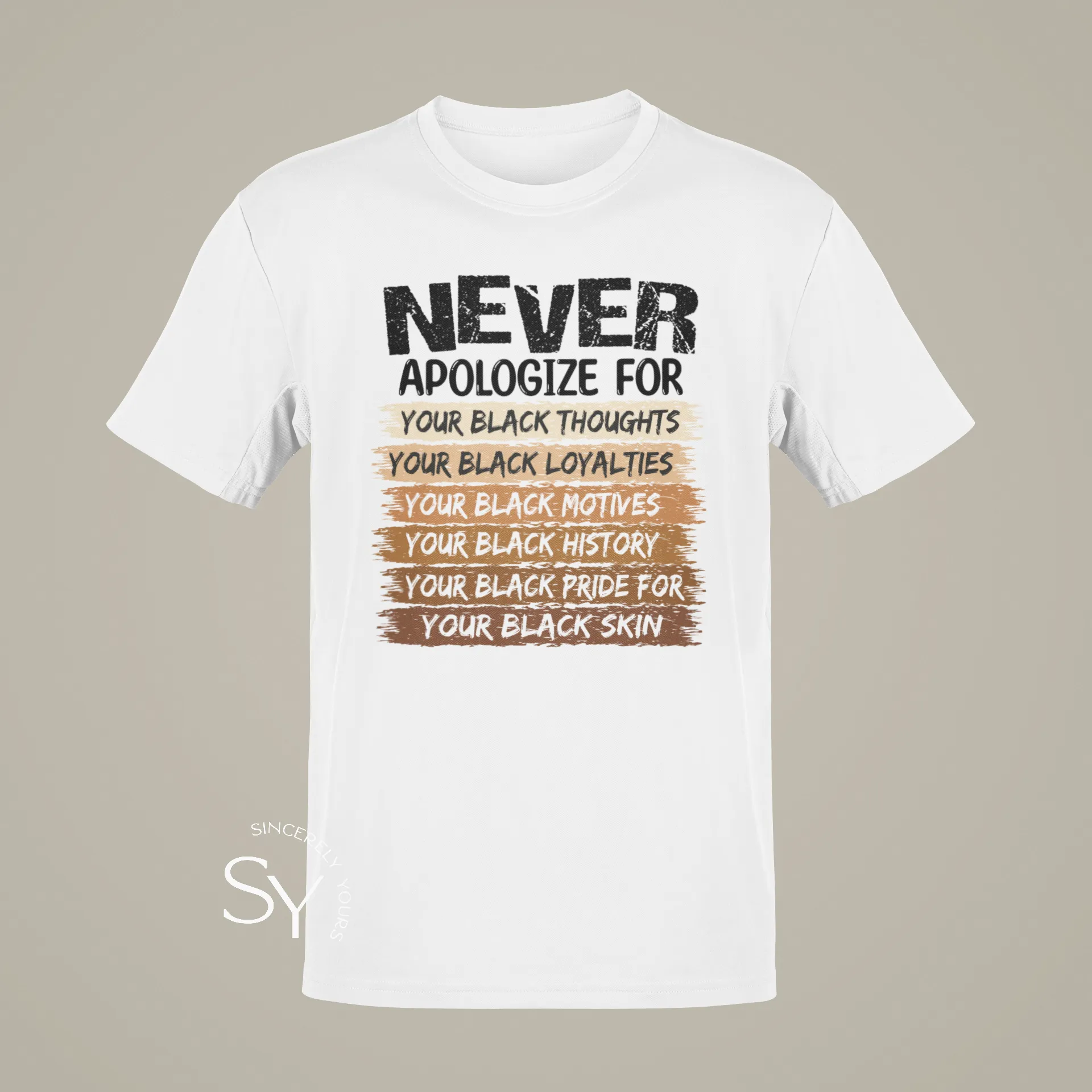 Never Apologize | Melanin Pride Tops