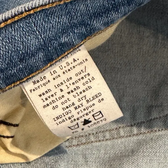 NWOT Rag &amp; Bone Dre Low Rise Slim Boyfriend Ankle Jeans in Sunset Wash