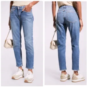 NWOT Rag &amp; Bone Dre Low Rise Slim Boyfriend Ankle Jeans in Sunset Wash