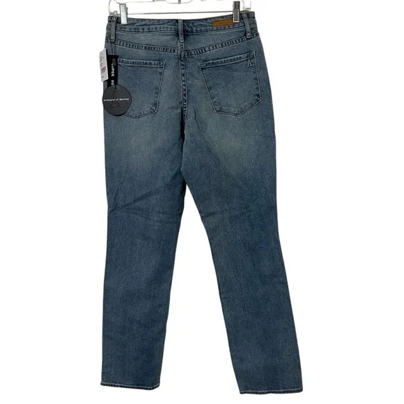 NWT ARTICLES OF SOCIETY MEDIUM WASH RENE STRAIGHT LEG JEANS SIZE 28