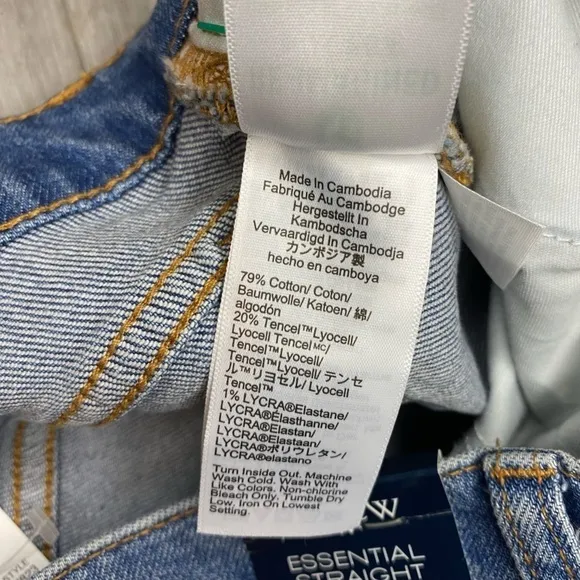 NWT J. Crew Essential Straight Leg All-Day Stretch Jeans