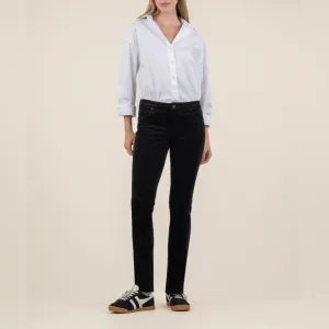 NWT Kut From The Kloth Women's Catherine Boyfriend Corduroy Jeans Black Size 22W