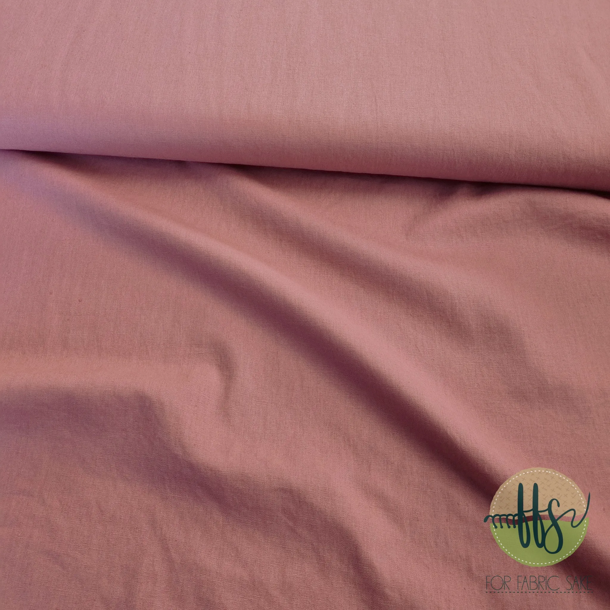 Old Rose- Cotton/Linen Mix