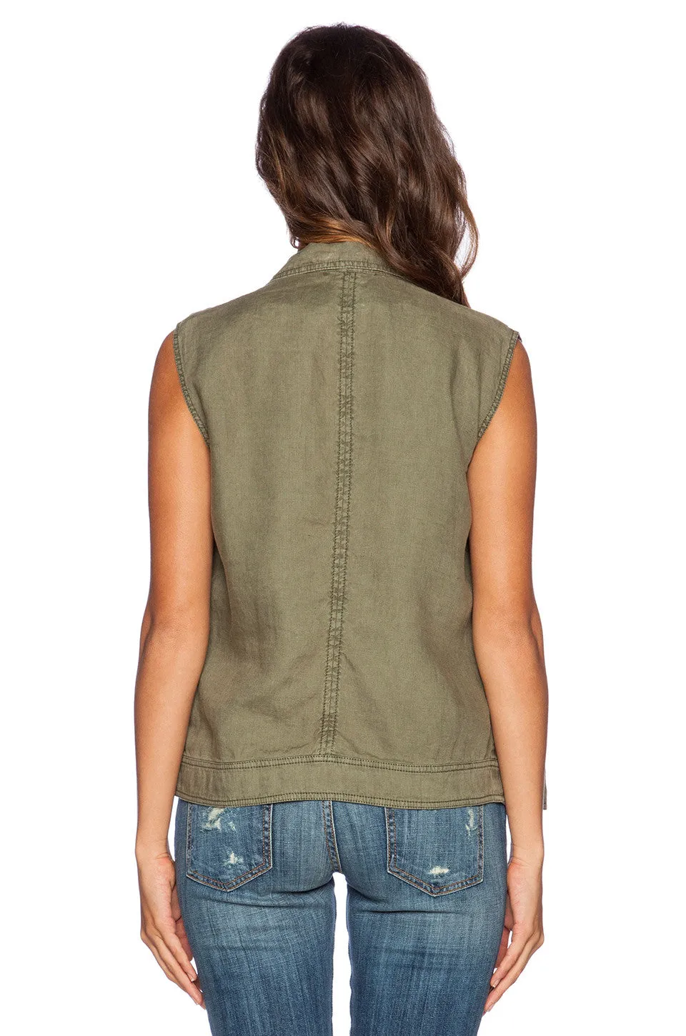 ONE OF A KIND Michael Stars Sleeveless Moto Vest  | Cargo | SALE