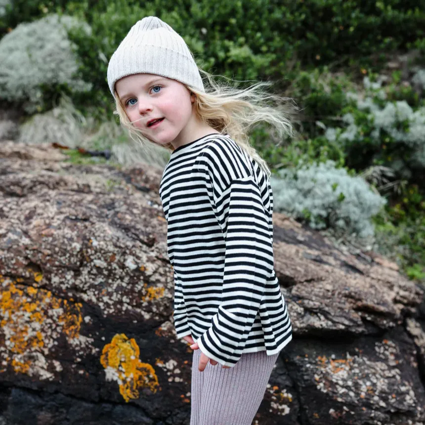 Organic L/Slv Top - Stripe