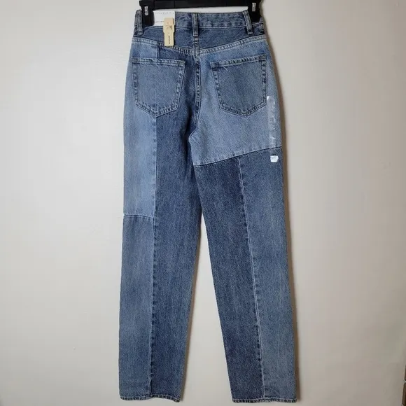 PACSUN Eco Patchwork 90’s Boyfriend Girl’s High Rise Jeans Size 23