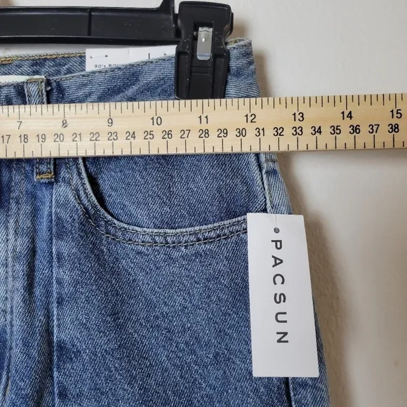 PACSUN Eco Patchwork 90’s Boyfriend Girl’s High Rise Jeans Size 23