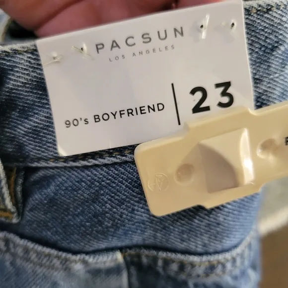 PACSUN Eco Patchwork 90’s Boyfriend Girl’s High Rise Jeans Size 23