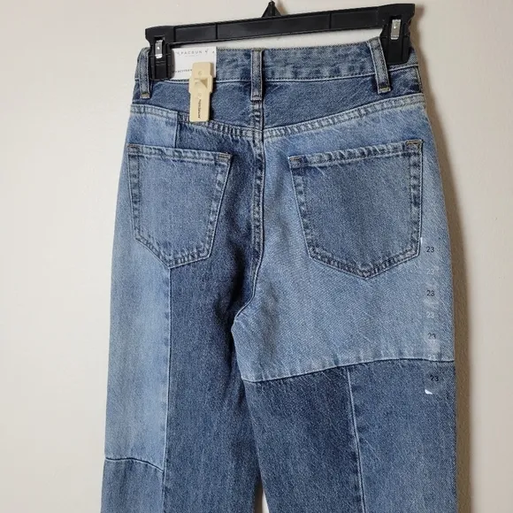 PACSUN Eco Patchwork 90’s Boyfriend Girl’s High Rise Jeans Size 23