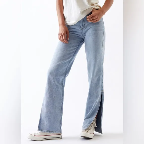 PacSun Side Slit Light '90s Boyfriend Jeans