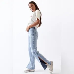 PacSun Side Slit Light '90s Boyfriend Jeans