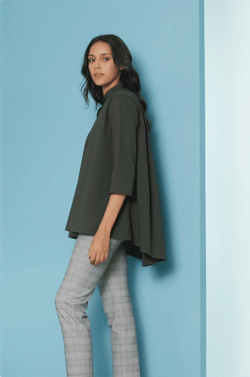 Perona   I   Womenshirts & Tops-Tops-Valarie-Pwa-Fv21-602-Olive  AS7985