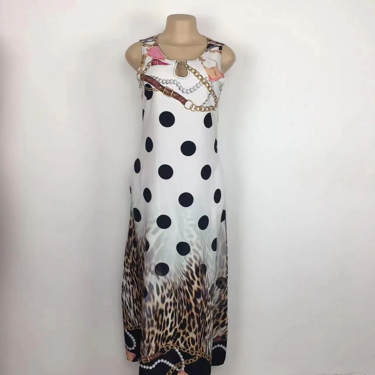 Plus Size Womens Beautiful Floral Sleeveless Maxi Dress